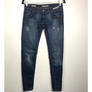 Pantalones de mezclilla Don the Fuller Praga 27 para mujer Y2K Revival tiro bajo hechos en Italia - Imagen 1 de 16