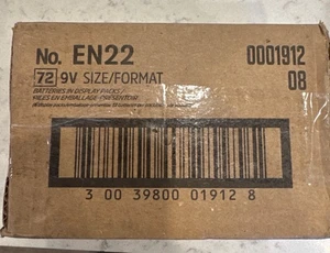Energizer Industrial 9V Alkaline Batterien 72/Koffer EN22 Bulk Power - Bild 1 von 2
