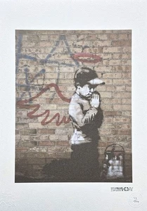 BANKSY - Forgive us our trespassing - numbered 33/500, 35x50cm (13,8x19,7 in) - Picture 1 of 4