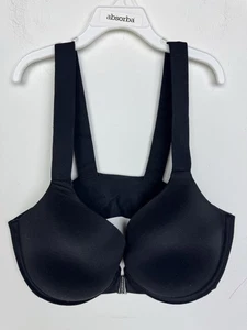 SPANX Smooth Bra-lleluja Black Lightly Lined Full Coverage Bra Front Closure 38C - Picture 1 of 5