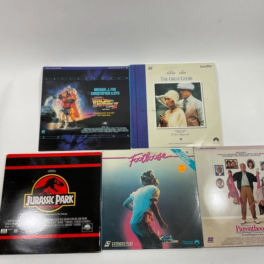 Lot of 5 Vintage Laserdisc Laser Videodisc Jurassic Park Back to the Future - Image 1 of 4