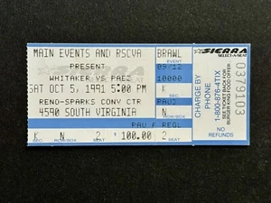 Pernell Whitaker vs Jorge “Maromero” Paez Boxing Ticket Stub 1991 - Picture 1 of 3