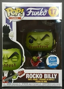 Funko Pop + Protector! Funko #17 Rocko Billy (Funko Shop Exclusive) *Mint* - Picture 1 of 12