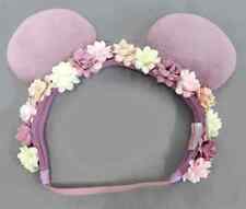 Accessories Nonmetal Minnie Mouse Flower Design Hair Band Purple Disney Tokyo Re