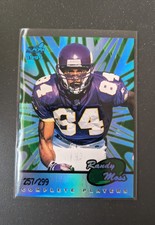 1999 Pacific Aurora Complete Players Holofoil Hobby /299 Randy Moss #7 2nd Year