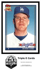1991 Topps #467 Dennis Cook Los Angeles Dodgers ~A5G