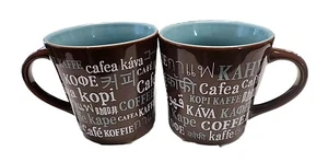 Starbucks Coffee Cup Mug Multilingual Languages Tea Broen Blue 2008 16oz - Picture 1 of 8