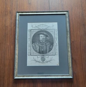Robert Devereux Henry VIII 1784 Engraving Framed 15 X 19 - Picture 1 of 5
