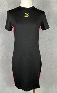 PUMA Women's Summer Squeeze Short-Length Tee Dress Black Medium NWT's. - Picture 1 of 12