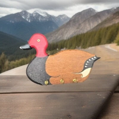 Llavero colgante de pared de pato retro de colección MCM cabina Cottagecore Grannycore Foto 1 de 4