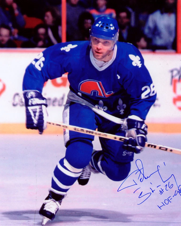 Peter Stastny Quebec Nordiques HOF SIGNED 8x10 Photo COA!  - Image 1 of 1
