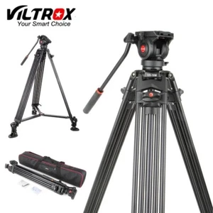 VILTROX VX-18M 1.8m Professional Heavy Duty Alloy Camera Video Tripod Fluid Head - Picture 1 of 12