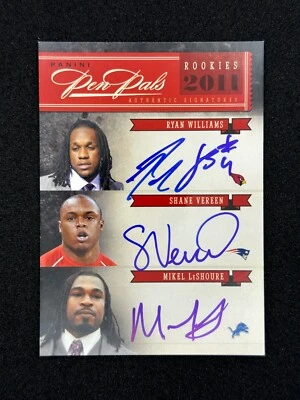 2011 National Treasures Pen Pals Auto #10 Williams, Vereen, LeShoure, Murray /15 - Image 1 of 2