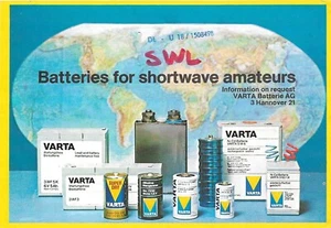 QSL Card Radio PostCard 1975 Germany DL-U 18/1508498 VARTA Batteries Advertising - Picture 1 of 2