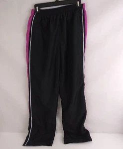 BCG Women's Black With Pink Pants 100% Polyester Size Medium - Picture 1 of 5