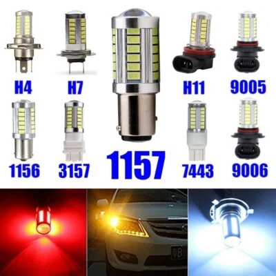 4 PCS 12V 33 Smd 5630 5730 Car Led Brake Lights Turn Signal Lamp Tail Lamps - Image 1 of 4