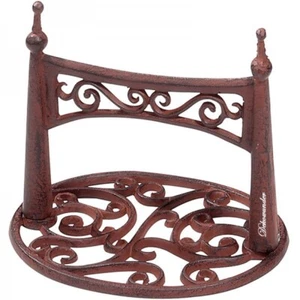 Rustikaler Schuhabstreifer 'Ellipse' im Landhausstil aus Gusseisen - Bild 1 von 4