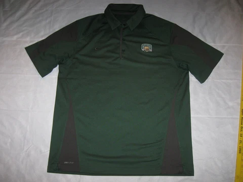 Ohio University Bobcats Polo Shirt Nike Men's XL OU Athens OH MAC NCAA Green Cover