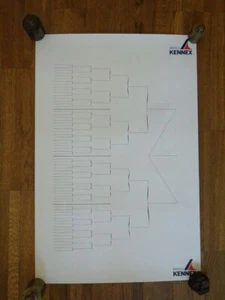 Vintage 1980 1980 1980 PRO KENNETX TENNIS TOURNAMENT 4 Promotional Posters - Picture 1 of 3