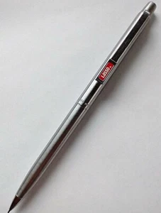 PAPERMATE DRUCKBLEISTIFT WERBUNG MONSANTO "LASSO" GEBÜRSTET SILBER METALL - Bild 1 von 6
