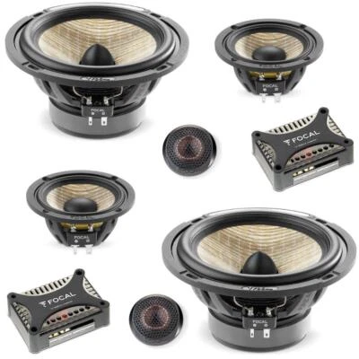 Focal PS165F3E Flax Evo Series Expert 3 Way 6.5" Car Door Component Speakers 80w - Image 1 of 4