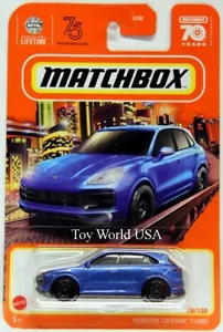 2023 Matchbox #78 MBX Metro Porsche Cayenne Turbo Blu - Foto 1 di 1