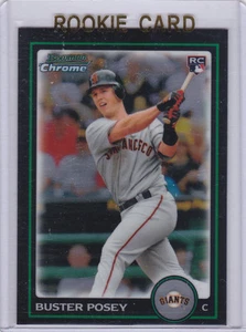 BUSTER POSEY ROOKIE CARD 2010 BOWMAN CHROME San Francisco Giants Baseball RC - Picture 1 of 2
