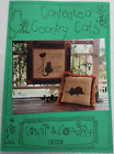 Contented Country Cats Applique Cushion Pillow Or Wallhanging Mini Quilt Decor
