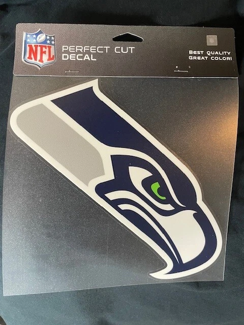 ⭐️⭐️⭐️⭐️⭐️ AUTÉNTICO Seatlle Seahawks PEGATINA NFL 8"x8" Calcomanía Coche Auto REGALO Foto 1 de 1