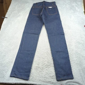 Vintage 70s JC Penney Jeans Mens 28x34 Blue Plain Pocket Deadstock Denim Cotton - Picture 1 of 21