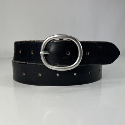 Cinturón de cuero negro perforado Lucky Brand - para mujer talla 32 Foto 1 de 4