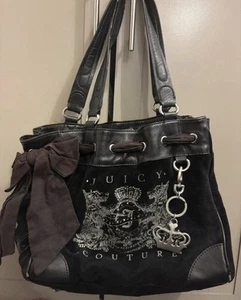 Vintage Y2k Juicy Couture Scottie Dog Day Dreamer Bag With Diamanté Bag Charm - Picture 1 of 16