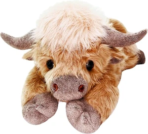 20" | 4 Pounds Highland Cow Weighted Stuffed Animals with Unscented Microwavable - Bild 1 von 12