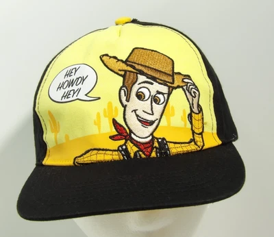 Toy Story Woody Boys Snapback Hat Black Adjustable Cap Disney Character Movie - Image 1 of 4