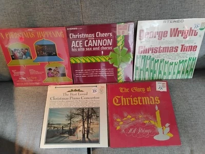 Vintage SEALED Christmas 5 Vinyl Album Bundle2 (Easy listening, instrumental...) - Image 1 of 4