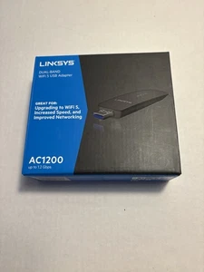 Linksys AC1200 USB WiFi Adapter WUSB6300 - Dual Band - Brandneu - Bild 1 von 3