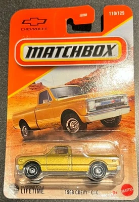 New 2025 Matchbox Chevrolet 1968 Chevy C10 110/125 Gold - Изображение 1 из 4