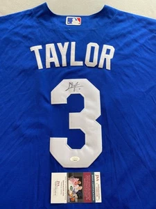 Los Angeles Dodgers - Chris Taylor Autograph 2020 WS Champs #3 Nike Trikot JSA 48 - Bild 1 von 5