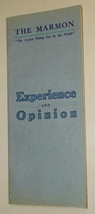 1909 The Marmon - The Easiest Riding Car in the World (Indianapolis, In) Booklet - Picture 1 of 3