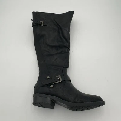 Baretraps Women's Yanessa 2 Faux Leather Comfort Riding Boots, Black, Sz 5 - Image 1 of 4