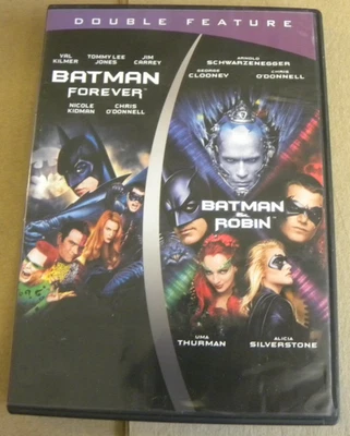 Warner 2011 Double Feature BATMAN FOREVER & BATMAN & ROBIN qq DVD single disc NM - Image 1 of 4