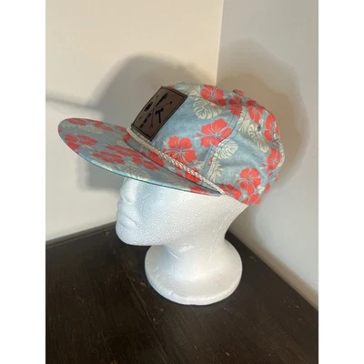 Imperial DNA Aloha Rope Cap Floral Hawaiian Adjustable Hat One Size Hibiscus - Image 1 of 4