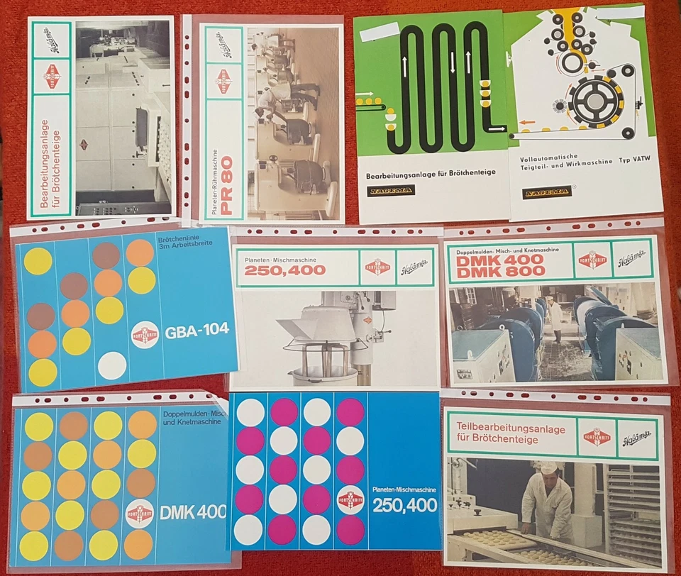 11 Prospekte Habäma Bäckerreimaschinenbau Halle Fortschritt Landmaschinen 1,DDR - Bild 1 von 1