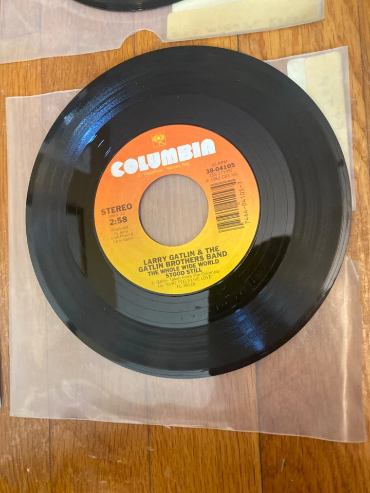 Larry Gatlin Houston / World Stood Still Vinyl 45 RPM - Image 1 of 1