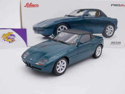 Schuco PRO.R18 00265 # BMW Z1 Roadster (zu) Baujahr 1991 " grünmetallic " 1:18 - Bild 1 von 4