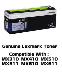 Meist neu Original 60F1H00 Toner 65 % MX310 MX410 MX510 MX511 601H VERSIEGELTER BEUTEL - Bild 1 von 1