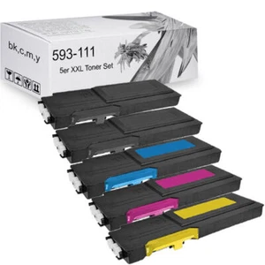 5x XXL TONER für DELL C3760n C3760 dn C3765dnf 4CHT7 40W00 KARTUSCHEN SET - Bild 1 von 2