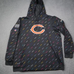 Nike Chicago Bears TEAM ISSUED Crucial Catch Hoodie Sideline Gray 2021 Mens 2XL - Picture 1 of 13