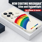 For iPhone 15 14 13 12 11 Pro Max XS XR 7 8 SE Rainbow Silicone Soft Case Cover