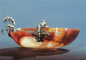 Postcard Red Jasper Cup (owner: Prince Ferdinando) c1700 Medici Coll. IT MINT - Picture 1 of 1